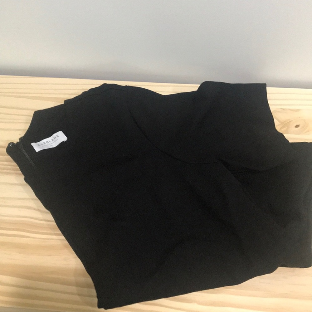 Black structured blouse